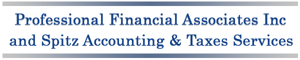 Professional Financial Associates Inc      and   Spitz Accounting & Taxes Services Inc